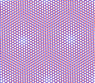 twisted bilayer graphene moire pattern